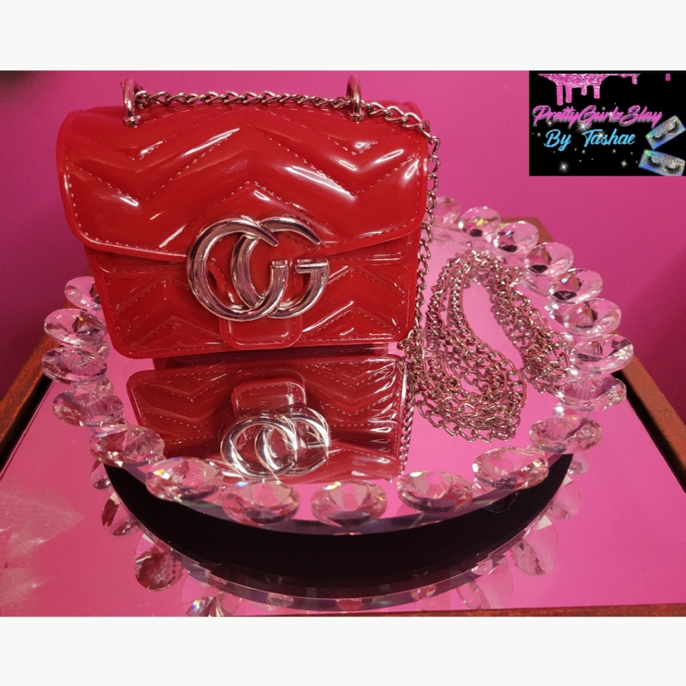 Red Jelly fashion mini bag